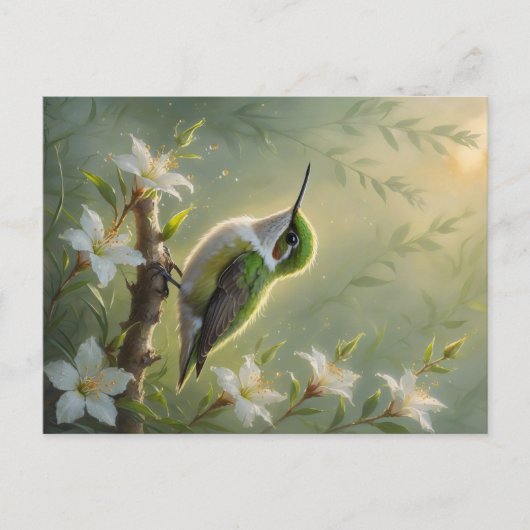 First Light Kin Hummingbird Postcard Briefkaart (Voorkant)