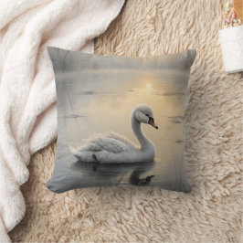 First Light Kin Swan Throw Pillow Kussen