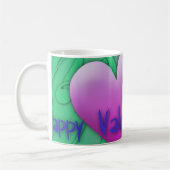 First Love 2 Coeurs Heureuse Sainte-Valentin Mug (Gauche)