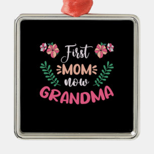 First Ma Now Grandma Metalen Ornament