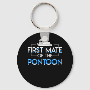 First Mate Pontoon Pontoon Boating Lover Sleutelhanger