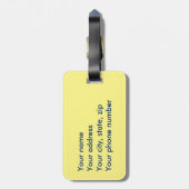 First Mate with Life Preserver Bagagelabel (Achterkant verticaal)