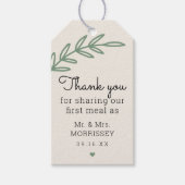 First Meal Greenery Wedding for Label Cadeaulabel (Voorkant)