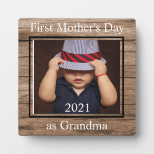 First Moederdag Grandma Custom Photo Plaque Fotoplaat