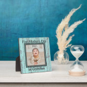 First Moederdag Grandma Custom Photo Plaque Fotoplaat (Insitu)