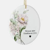 First Mom Established Grandma Christmas Tree Keramisch Ornament (Rechts)