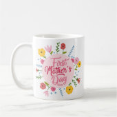 First Mother’s Day Photo Floral Mug Gift (Gauche)
