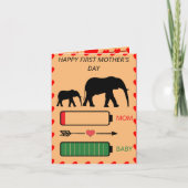 First Mother's Day Card Bedankkaart (Voorkant)