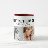 first mothers day cute photo collage Mug (Centre)