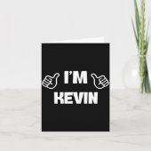 First Name Kevin Valentines Day Design For Couples Kaart (Voorkant)