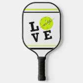 First Name of Love Pickleball Script Paddle (Voorkant)