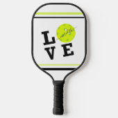 First Name of Love Pickleball Script Paddle (Achterkant)