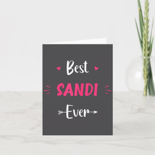 First Name Sandi Funny Quote Sandi Kaart (Voorkant)