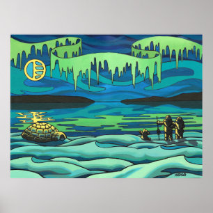First Nation Painting Print Inuit Love Home Decor