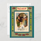 First Nation vrienden Feestdagenkaart (Voorkant / Achterkant)