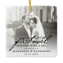 First Noel Old Handwriting Holiday Weduwfoto