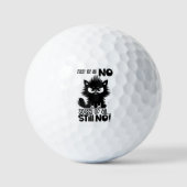 First Of All, No Funny Cat Lover Gift  Golfballen (Voorkant)
