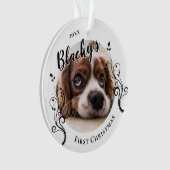 First Puppy Christmas Folig Nom du chien Photo (devant)