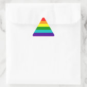 First Rainbow Gay Pride Flag Driehoek Sticker (Tas)