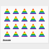 First Rainbow Gay Pride Flag Driehoek Sticker (Vel)