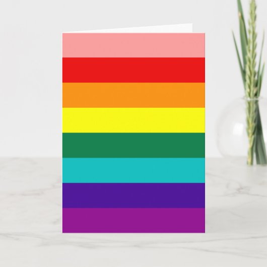 First Rainbow Gay Pride Flag Kaart (Voorkant)