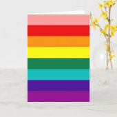 First Rainbow Gay Pride Flag Kaart (Gele Bloem)