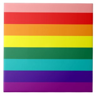 First Rainbow Gay Pride Flag Tile Tegeltje