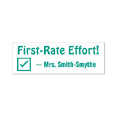 "First-rate inspanning!" + Rubber Stempel van Tuto (Design)