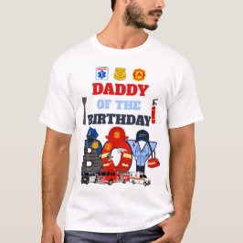 First Responder Dad of the Birthday Boy T-shirt
