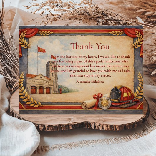 First Responder Graduation Celebration Bedankkaart