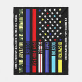 First Responders Fleece Deken (Voorkant)