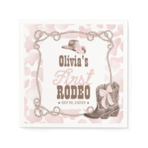 First Rodeo 1st Birthday Dusty Pink