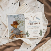 First Rodeo 1st Birthday Invitation with Photo