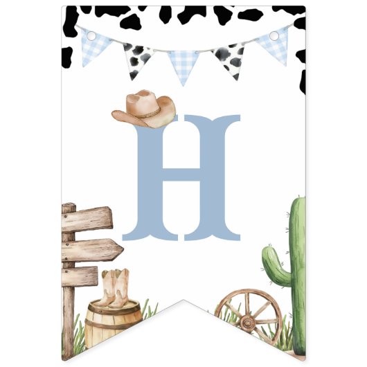 First Rodeo Birthday Bunting Banner Decor (Tweede vlag)