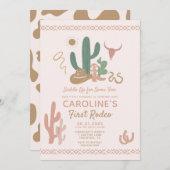 First Rodeo Birthday Invitation (Devant / Derrière)