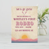 first rodeo birthday invitation (Debout devant)