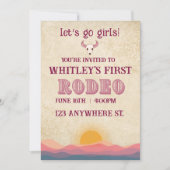 first rodeo birthday invitation feestdagenkaart (Voorkant)