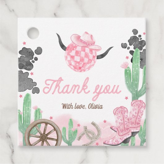 First Rodeo Boho Wild West Bedankjes Labels (Voorkant)