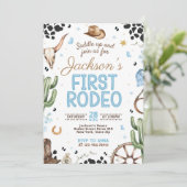 First Rodeo Invitation, My 1st Rodeo Invitation (Debout devant)