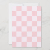 First Rodeo Pink Cowgirl First Birthday  Kaart (Achterkant)