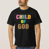 First Say God Unique Christian Typography T-Shirt (Voorkant)