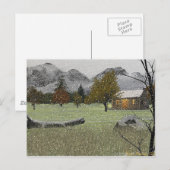 First Snowfall Postcard Briefkaart (Voorkant / Achterkant)