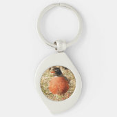 First Spring Robin Personalized Sleutelhanger Choi (Voorkant)