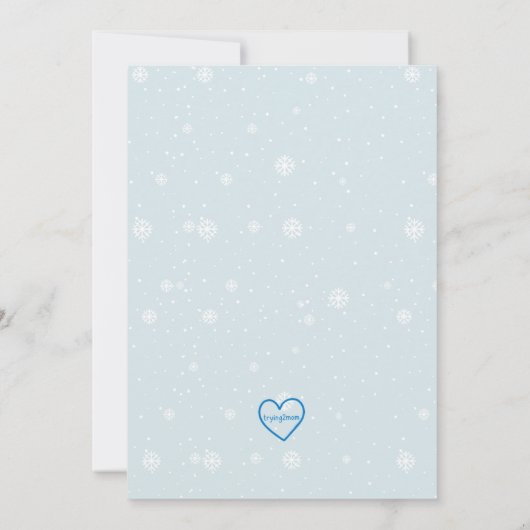 First Time Four-Ever Snowflake Birthday Invitation (Dos)