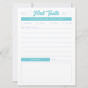 First Tooth Letter Feestdagenkaart