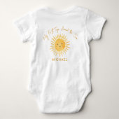 First Trip Around The Sun Boy's Birthday Romper (Achterkant)