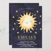 First Trip Around The Sun Invitation for Birthday (Devant / Derrière)