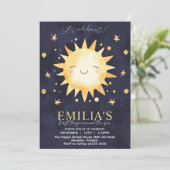 First Trip Around The Sun Invitation for Birthday Kaart (Staand voorkant)