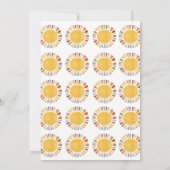 First Trip Around The Sun Invitation Kaart (Achterkant)