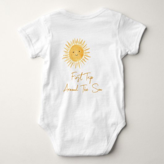 First Trip Around The Sun Romper (Achterkant)